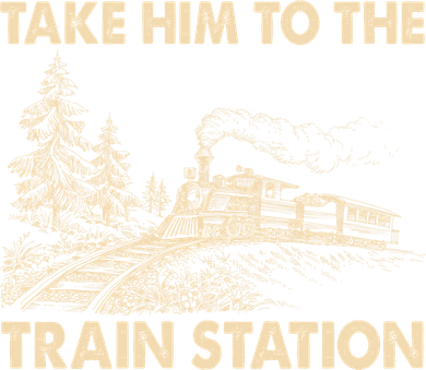 Vintage Take Him To the Train Station Doddie Hoodie